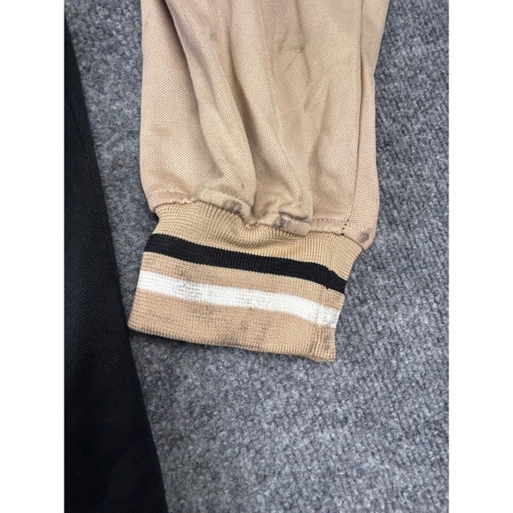 Vintage RARE SCRAYPUZ Track Jacket Full Zip Black Tan‎ White Stripe Size 2X - Picture 8 of 10